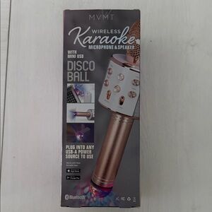 MVMT Rose Gold Wireless Karaoke Microphone & Speaker